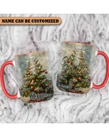 Personalized Christmas Tree Accent Mug - Christmas Gift