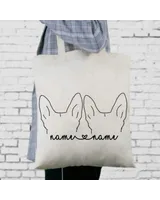 Custom Pet Ears Outline Tote