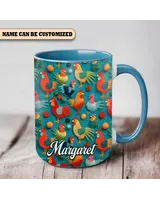 Personalized Chickens  Accent Muga