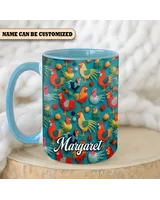 Personalized Chickens  Accent Muga