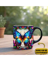 Personalized Butterfly Colorful Accent Mug
