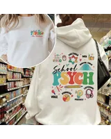 School Psych Sweatshirt, Retro School Psychologist Sweatshirt, School Psych Sweatshirt, Teacher Appreciation, Psychology Shirt Unisex Sweatshirt white s