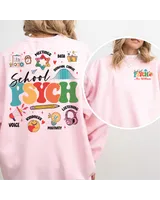 School Psych Sweatshirt, Retro School Psychologist Sweatshirt, School Psych Sweatshirt, Teacher Appreciation, Psychology Shirt Unisex Sweatshirt white s