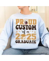 Proud Custom Graduate Sweatshirt,Graduate Costum Shirt,Proud Costum of A 2025 Graduation Gift, Graduation Shirt,Senior 2025 Shirt Unisex Sweatshirt white s