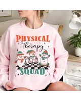 Physical Therapy Christmas Sweatshirt, Physical Therapy Shirt, Retro DPT Shirt,Christmas Gift, Custom Shirt Unisex Sweatshirt white s