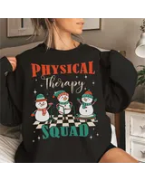Physical Therapy Christmas Sweatshirt, Physical Therapy Shirt, Retro DPT Shirt,Christmas Gift, Custom Shirt Unisex Sweatshirt white s