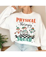 Physical Therapy Christmas Sweatshirt, Physical Therapy Shirt, Retro DPT Shirt,Christmas Gift, Custom Shirt Unisex Sweatshirt white s