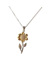 Sunflower Pendant Necklace