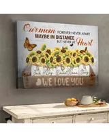 We Love You Mom, Sunflowers Canvas - Mother's Day Gift