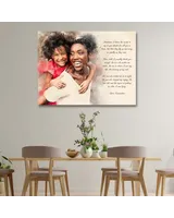 Quote and Poem on Canvas, Personalized Wall Art Canvas