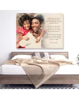 Quote and Poem on Canvas, Personalized Wall Art Canvas