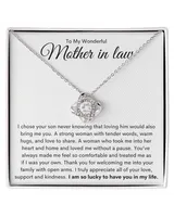 Love Knot Silver Necklace