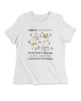 I Am A Campaholic On The Road To Recovery Just Kidding I'm On My Way To The Campground Women's Premium Slim Fit Tee white s
