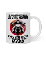 Ne sous-estimez un vieil homme moto mars White Mug white 11oz