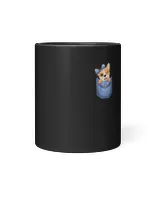 corgi in pocket