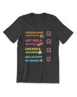 Kids Chicken Wing Chicken Wing Hot Dog And Bologna Toddler Men's Premium Tshirt black s