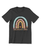 Rainbow Teaching 4th Grade Is My Jam Teacher Back To School T-Shirt