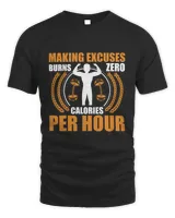 Making excuses burns zero calories per hour Men's Standard T-Shirt black s