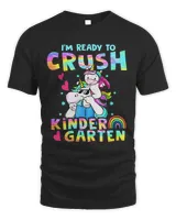 I'm Ready To Crush Kindergarten-unicorn daddy Men's Standard T-Shirt black s