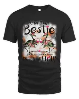 I'm the bestie I'm also lost and drunk flamingo Men's Standard T-Shirt black s