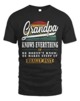 Grandpa knows everything Sun vintage Men's Standard T-Shirt black s
