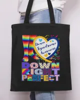 Down Syndrome World Down Syndrome Awareness Day Shirt Rock Your Socks T21 Tote Bag - Printed in the EU black onesize