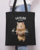 Hamster Weightlifting in Fitness Gym