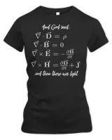 Funny Math Teacher Shirt - Religious Maxwell Equations