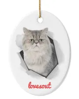 Oval Ceramic Ornament (US)