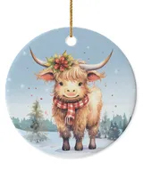 Circle Ceramic Ornament (US)