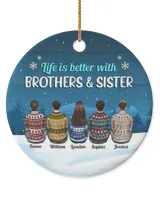 Circle Ceramic Ornament (US)