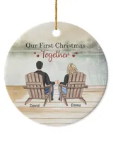 Circle Ceramic Ornament (US)