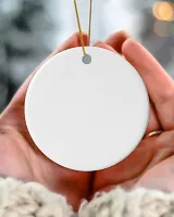 Fbus01364 Frank OR1 Circle Ceramic Ornament (US) white one-sided 1pcs