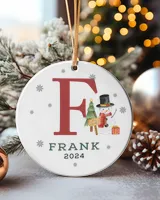 Fbus01364 Frank OR1 Circle Ceramic Ornament (US) white one-sided 1pcs