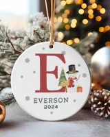 Fbus03827 Everson OR1 Circle Ceramic Ornament (US) white one-sided 1pcs
