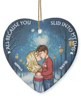 Heart Ceramic Ornament (US)