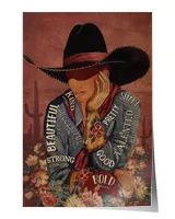 Satin Portrait Poster (12x18in)