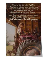 Satin Portrait Poster (12x18in)