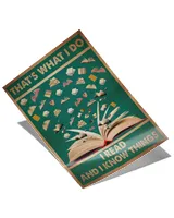 That's What I Do I Read And I Know Things Poster and Canvas Satin Portrait Poster (12x18in) white 12x18in