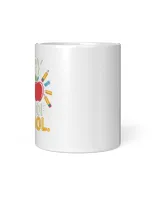Happy 100 Days of School Leopard Heart White Mug white 11oz