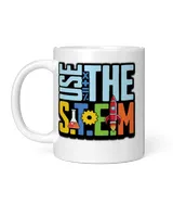 STEM Teacher Use The STEM Loves Computer Science White Mug white 11oz