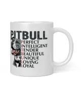 Intelligent dog pitbull shirt White Mug white 11oz