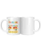 8Th Grade Way To High School Grade First Summer Graduation White Mug white 11oz