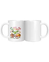 Womens Happy Cinco de Mayo Fiesta Mexican Party Men Women Kids V-Neck White Mug white 11oz