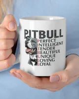 Intelligent dog pitbull shirt White Mug white 11oz