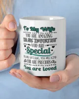 To my wife you are amazing White Mug white 11oz