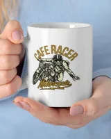 Man Cafe Racer Motorcycle Mug White Mug white 11oz