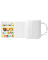 Goodbye Kindergarten Graduation To 1st grade Hello Summer White Mug white 11oz