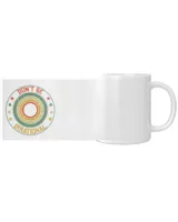 Don't Be Irrational Pi Day Math Symbol Retro White Mug white 11oz