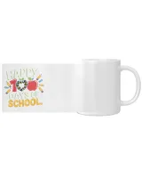 Happy 100 Days of School Leopard Heart White Mug white 11oz